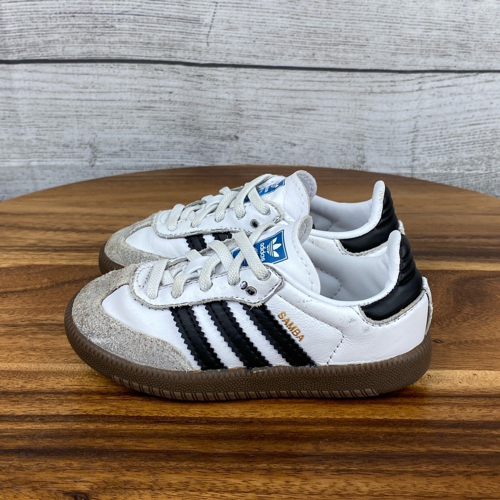 Adidas Samba OG Toddler Shoe Black White Brown IE3679 Kids Size 6 K